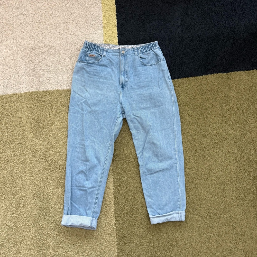 GITANO Light Wash High-Rise Mom Jeans TALL
